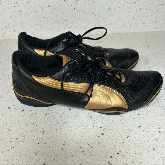 Puma Shoes Puma Speedcat Motorsport Black Gold Leather Sneaker